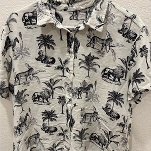 Jane & Delancey - Black and White Safari Print